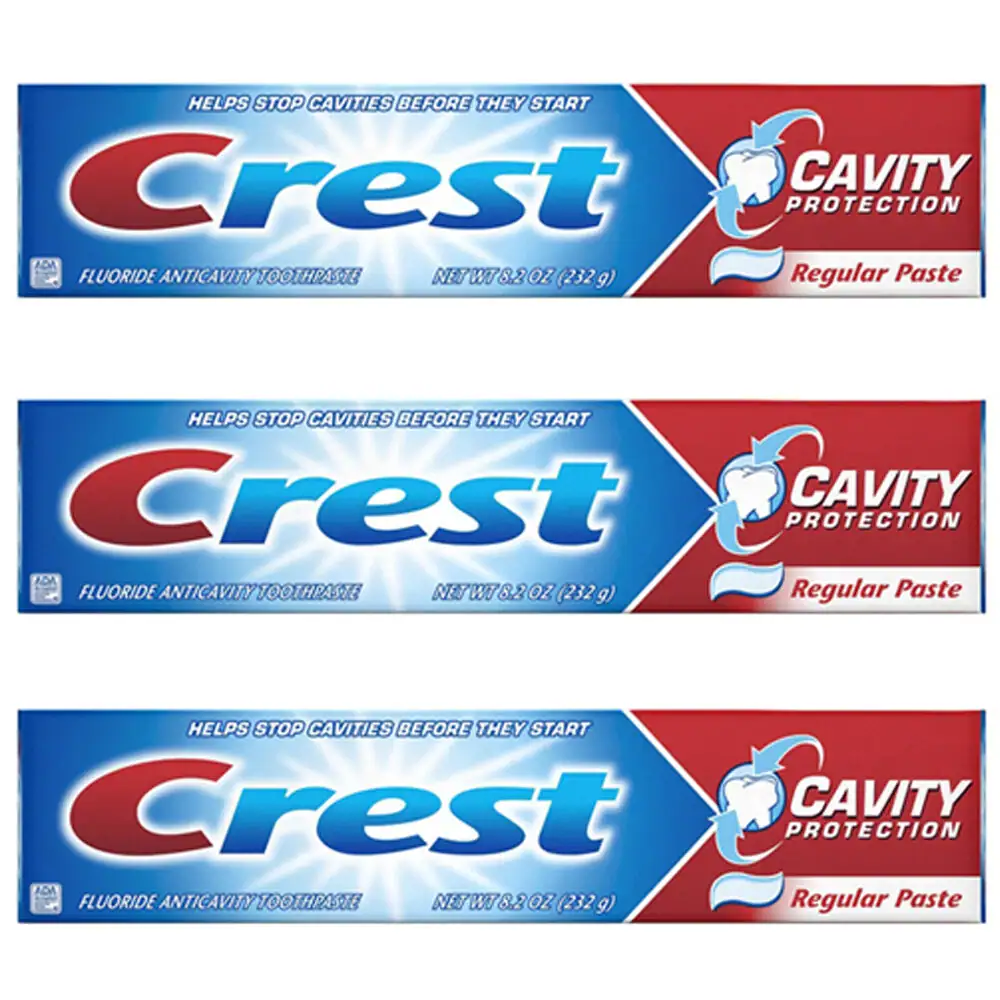 Crest Cavity Protection Regular Toothpaste 8.2 Oz. - 3 Pack