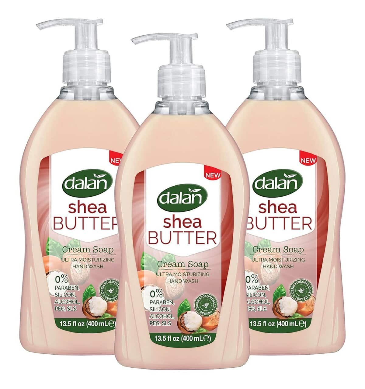 Dalan Shea Butter Liquid Hand Soap 400ml - 3 Pack