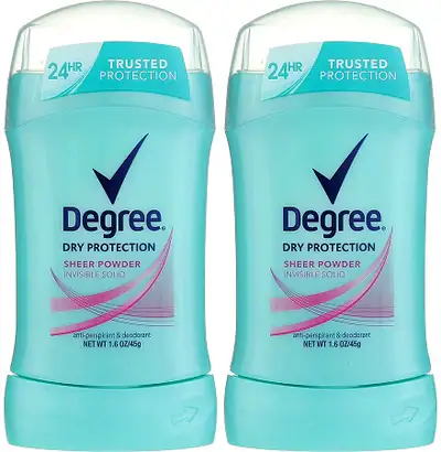 Degree Women's Stick Sheer Powder 1.6 oz - 2 Pack
