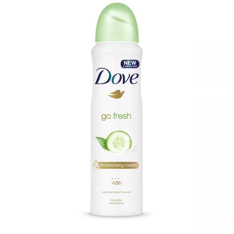 DOVE DEODORANT SPRAY 250 ML / 8.4 OZ CUCUMBER & GREEN TEA