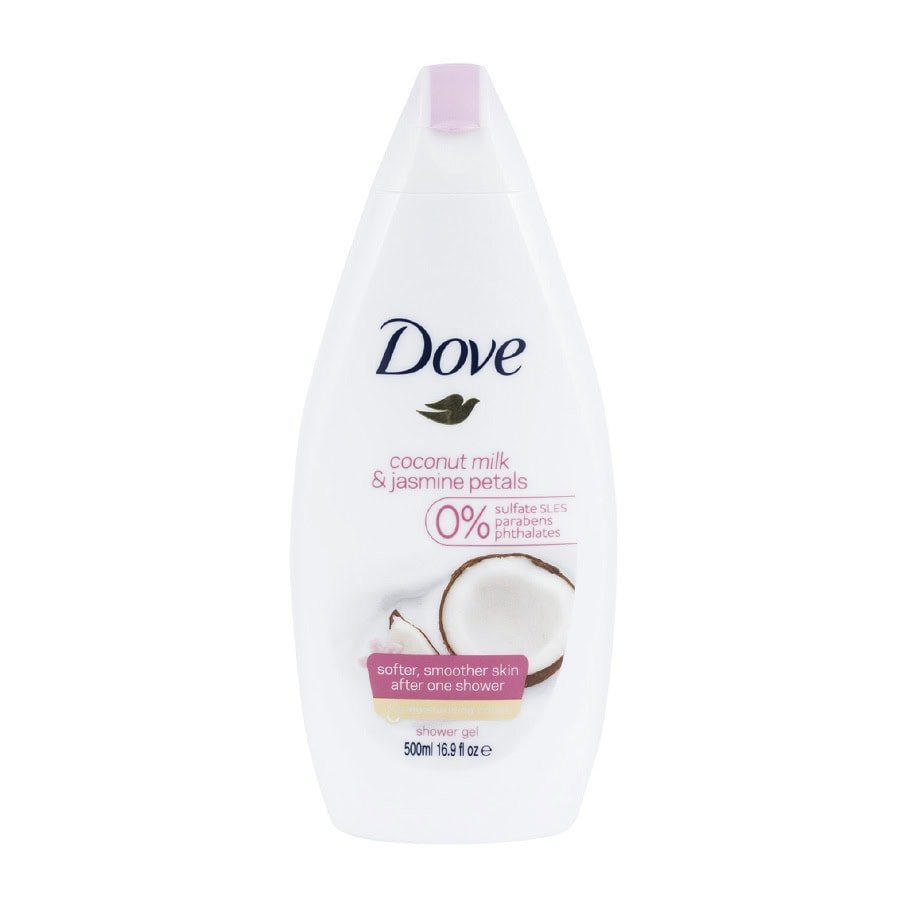 31204 DOVE BODY WASH 500 ML / 16.9 OZ COCONUT MILK & JASMINE PETALS – Image 1