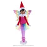 Elf On The Shelf Scout Girl (Light Tone/Blue Eyed Girl) with Magifreez Rainbow Snow Pixie – Image 4