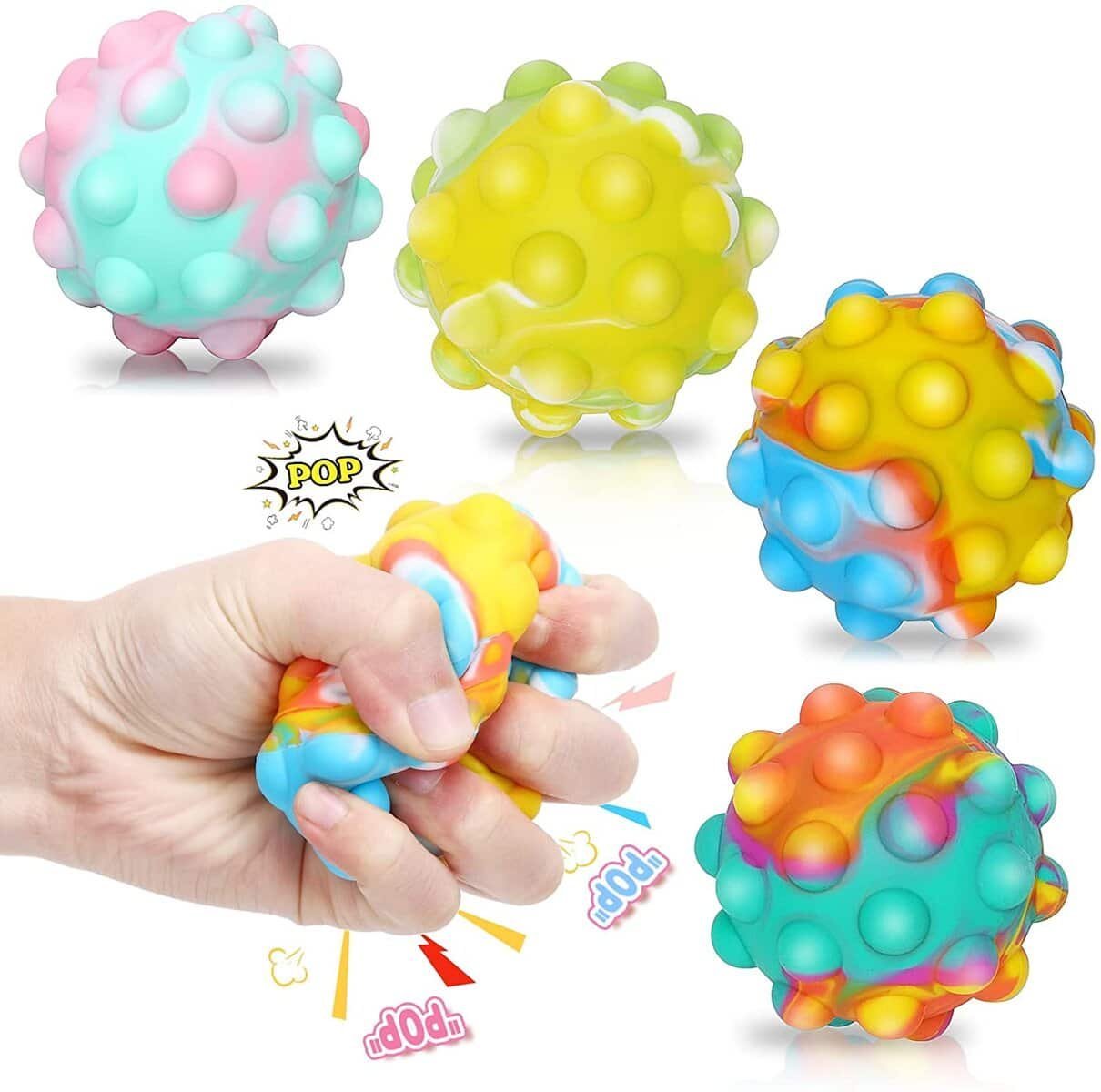 3D decompression bubble ball toy