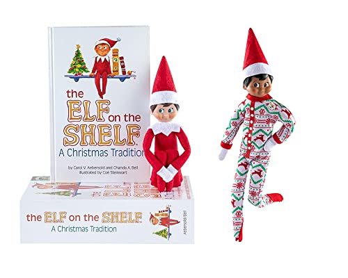Elf on The Shelf Scout Boy (Blue Eyed Boy) with Claus Couture Collection Wonderland Onesie
