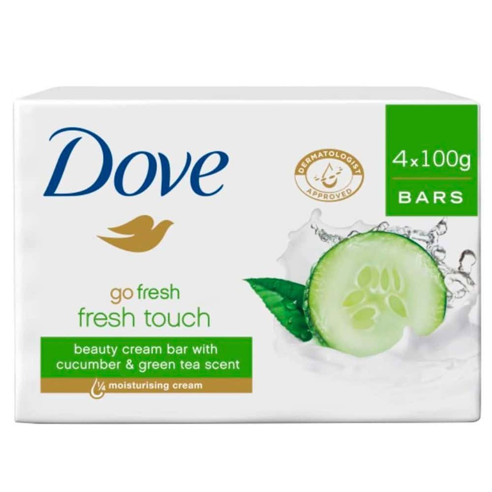 DOVE BAR SOAP 90 G 4 PK CUCUMBER / FRESHTOUCH