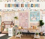 Teacher Created Resources Everyone is Welcome Painted Dots Better Than Paper Bulletin Board Roll - Image 4