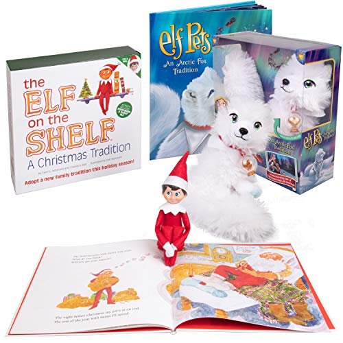 519kM2NCiuL The Elf on the Shelf Boy and Arctic Fox Combo - Elf Boy Scout and Accessory Storybooks - 2022 Value Set with Two Different Xmas Stories - Adopt an Elf Pets Arctic Fox - A Christmas Tradition54.99 - Image 1