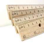 BAZIC 12" (30cm) Wooden Ruler (3/Pack) - Image 3