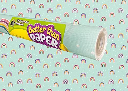 Teacher Created Resources Oh Happy Day Rainbows Better Than Paper Bulletin Board Roll