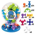 Fat Brain Toys Squigz Deluxe 50 Piece Set - Image 7