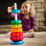Fat Brain Toys SpinAgain Kids Stacking Toy - Image 2
