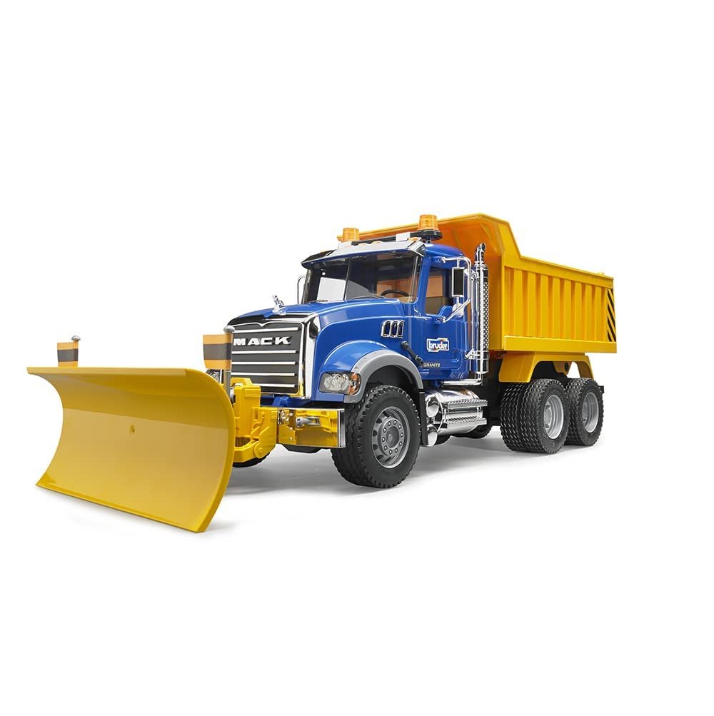 Bruder 02825 Mack Granite Dump Truck with Snow Plow