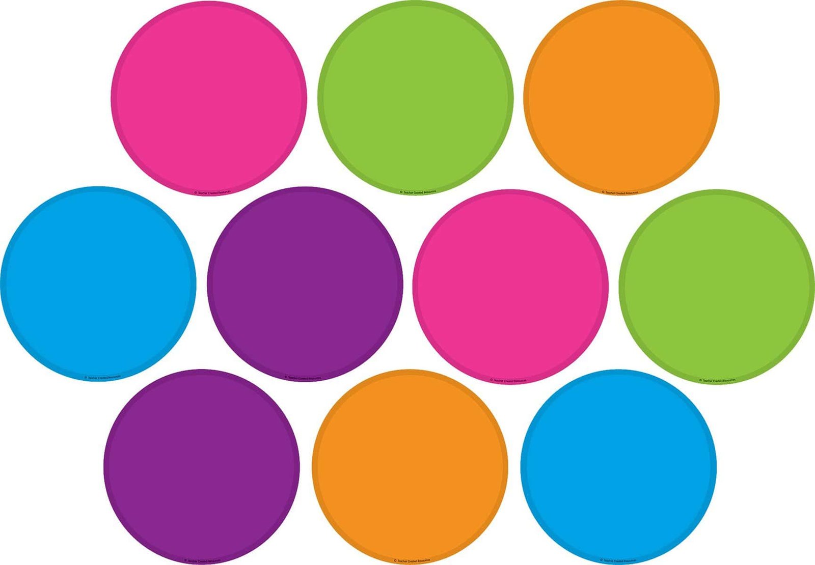 Teacher Created Resources Bright Colors Circles Accents