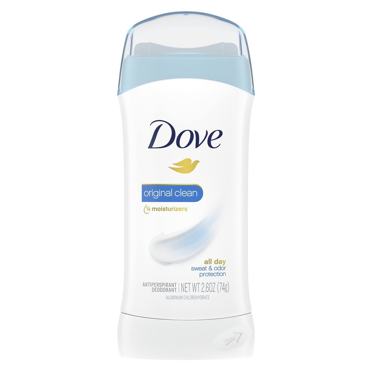 Dove Invisible Solid Antiperspirant Deodorant Stick for Women, Original Clean 2.6 oz