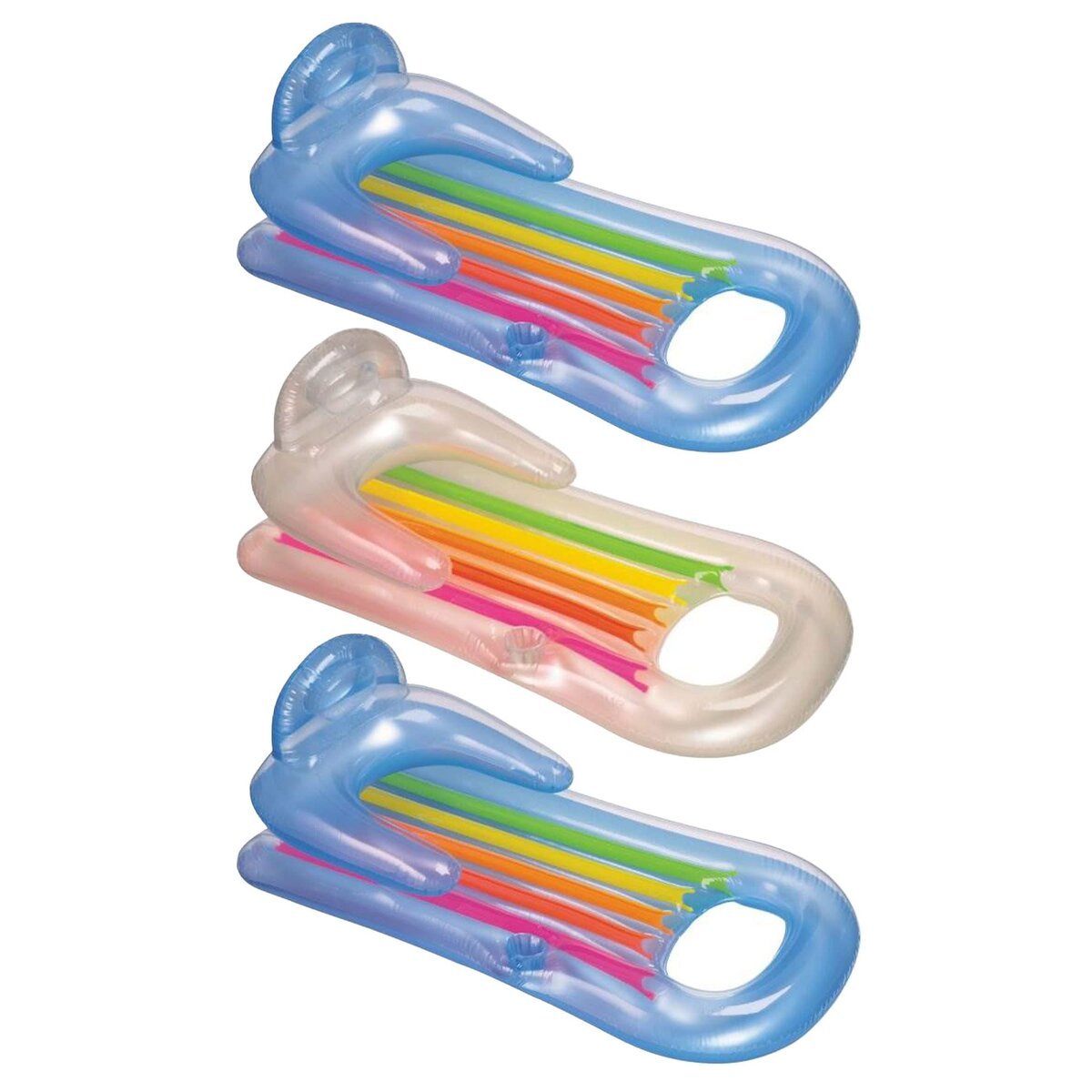 Intex King Kool Lounge Inflatable Swimming Pool Lounger with Headrest (Pack of 3)