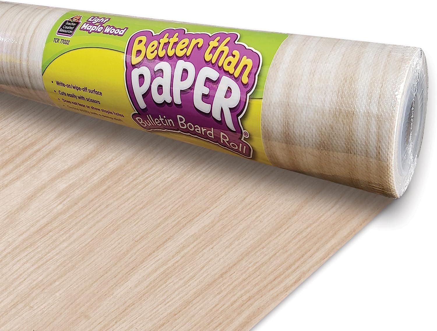 Light Maple Wood Better Than Paper Bulletin Board Roll