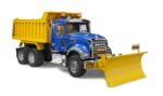 Bruder 02825 Mack Granite Dump Truck with Snow Plow - Image 3