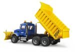 Bruder 02825 Mack Granite Dump Truck with Snow Plow - Image 5