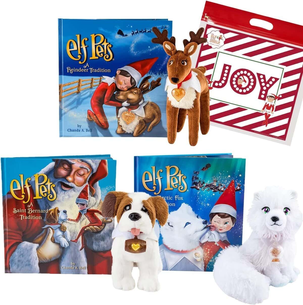 The Elf on The Shelf Elf Pets Traditions Set of 3 Elf Pets: Saint Bernard, Arctic Fox, Reindeer