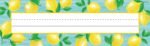 Teacher Created Resources Lemon Zest Flat Name Plates, 11.5" x 3.5" - Pack of 36