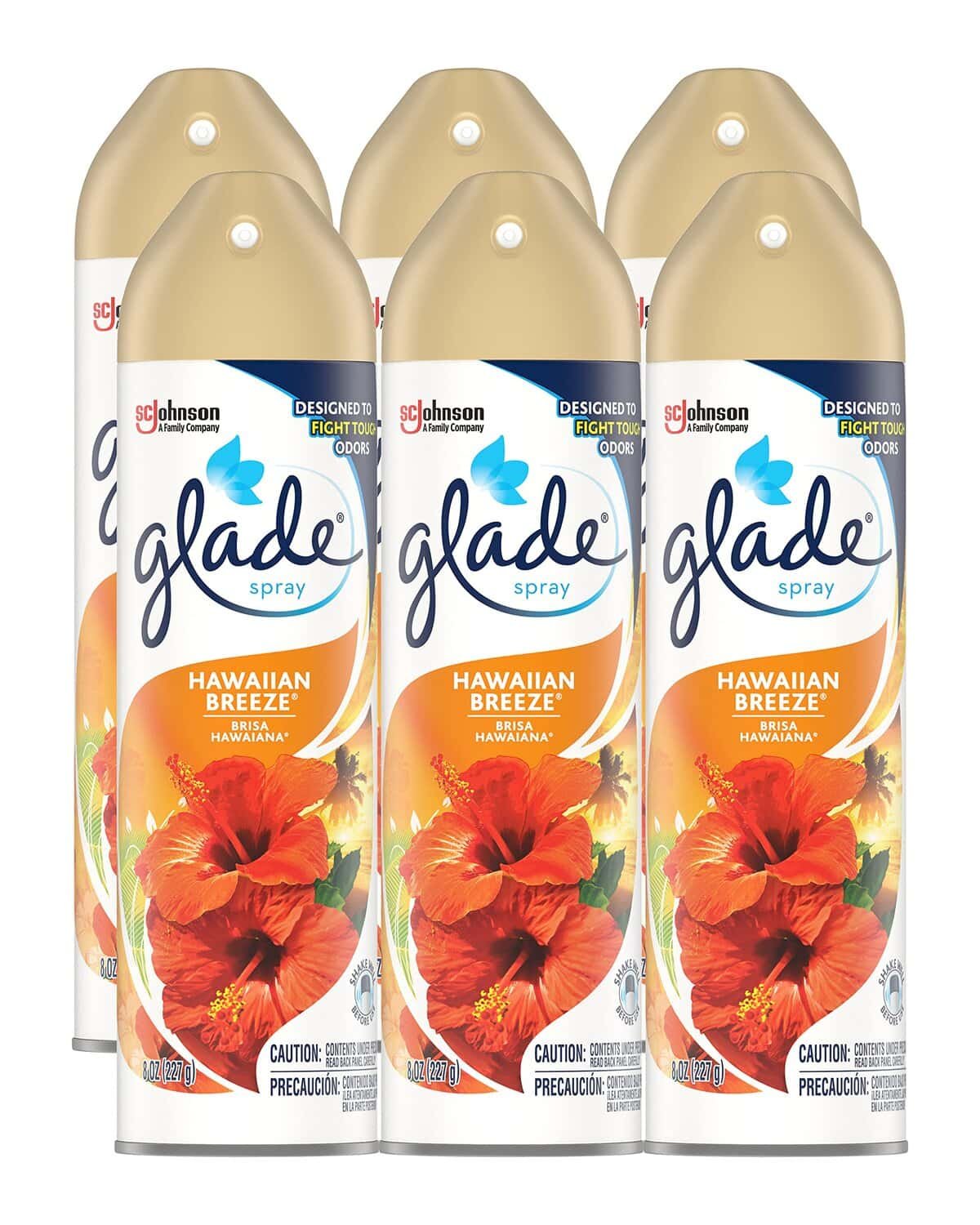 Glade Air Freshener Hawaiian Breeze - 8 oz (Pack of 6)