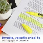 BAZIC Mini Highlighter Pen Assorted Color, Chisel Tip Broad Fine Line Highlighters Unscented (5/Pack), 1-Pack - Image 7