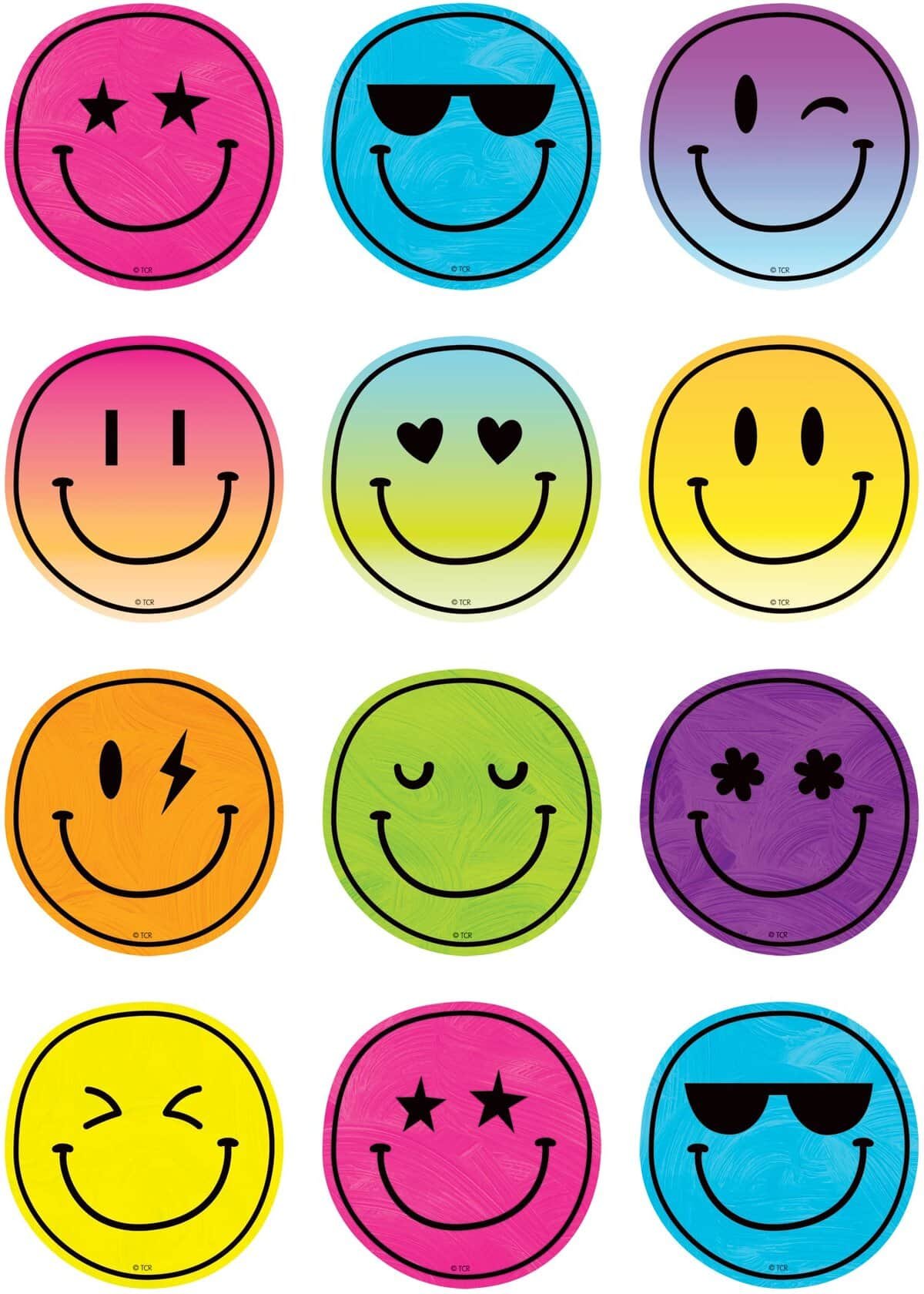 Teacher Created Resources Brights 4Ever Smiley Faces Mini Accents