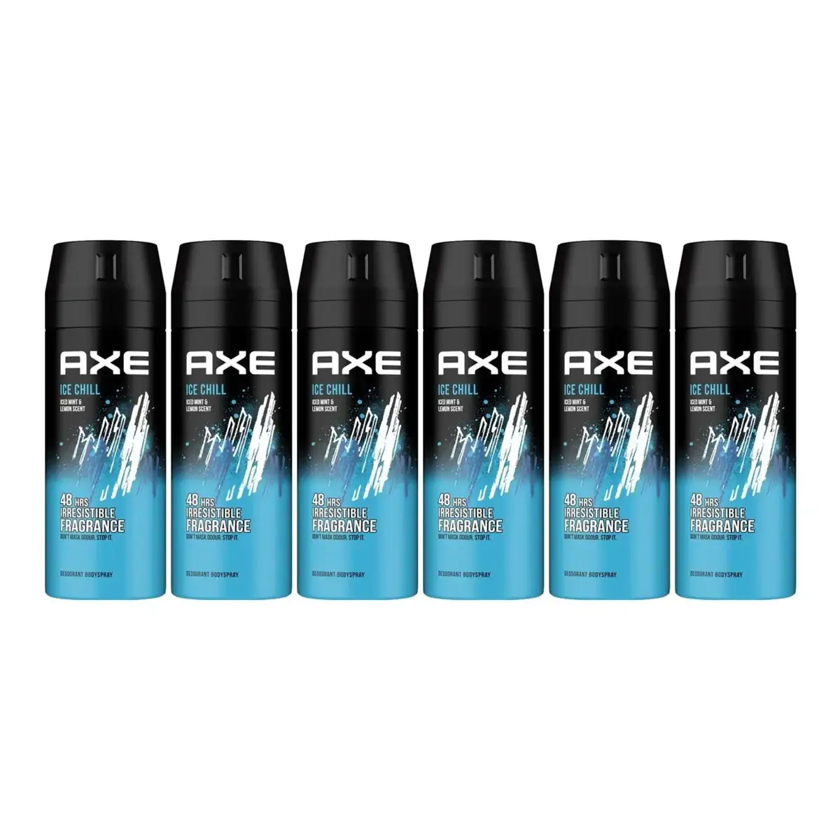 6 Pack AXE Deodorant Spray 150ML Ice Chill