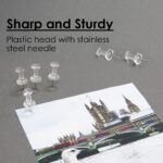 BAZIC Transparent Push Pins, Clear, 100 Per Pack (packaging may vary) – Image 3