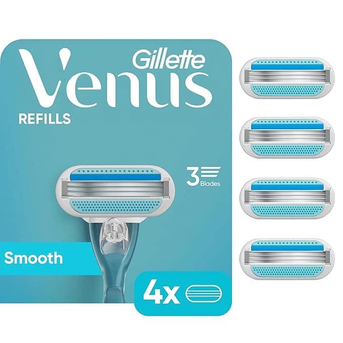 Gillette Venus Women's Original 3 Blade Razor Refills - 4 Count