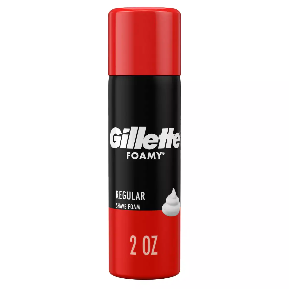 Gillette Foamy Regular Shave Foam for Men 2 Oz.