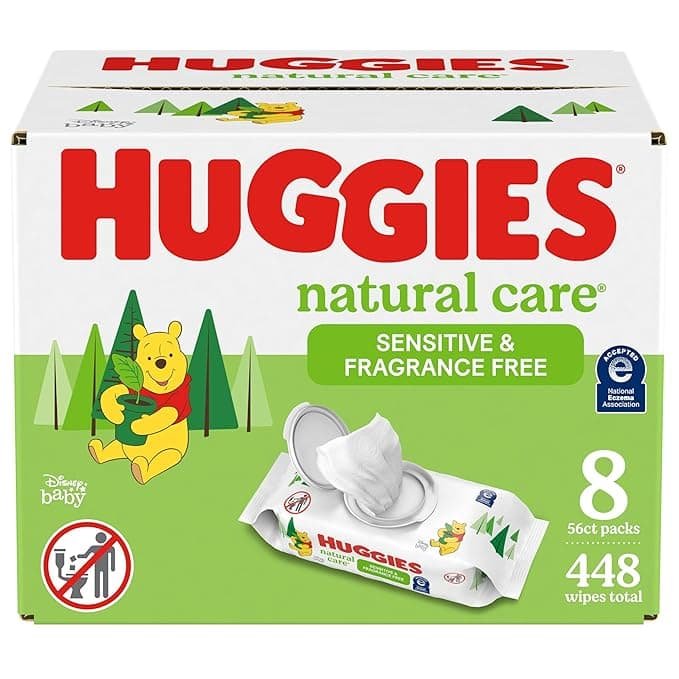 huggie wipes elite soft 8pack Huggies Baby Wipes Natural Care 56 Ct. - 8 Pack - Image 1