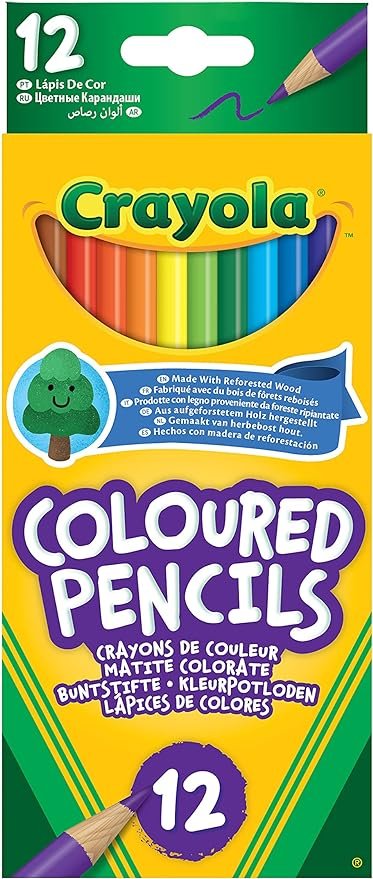 Crayola Coloring Pencils - Assorted Colours (Pack of 12)
