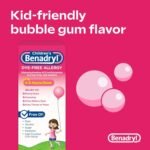 Benadryl Children's Dye-Free Allergy Liquid Bubble Gum Flavored - 4 Oz. - Image 3